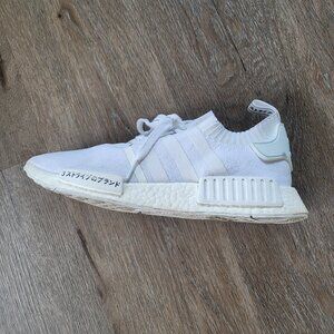 Adidas NMD R1 Japan Triple White Sneakers Size 11.5